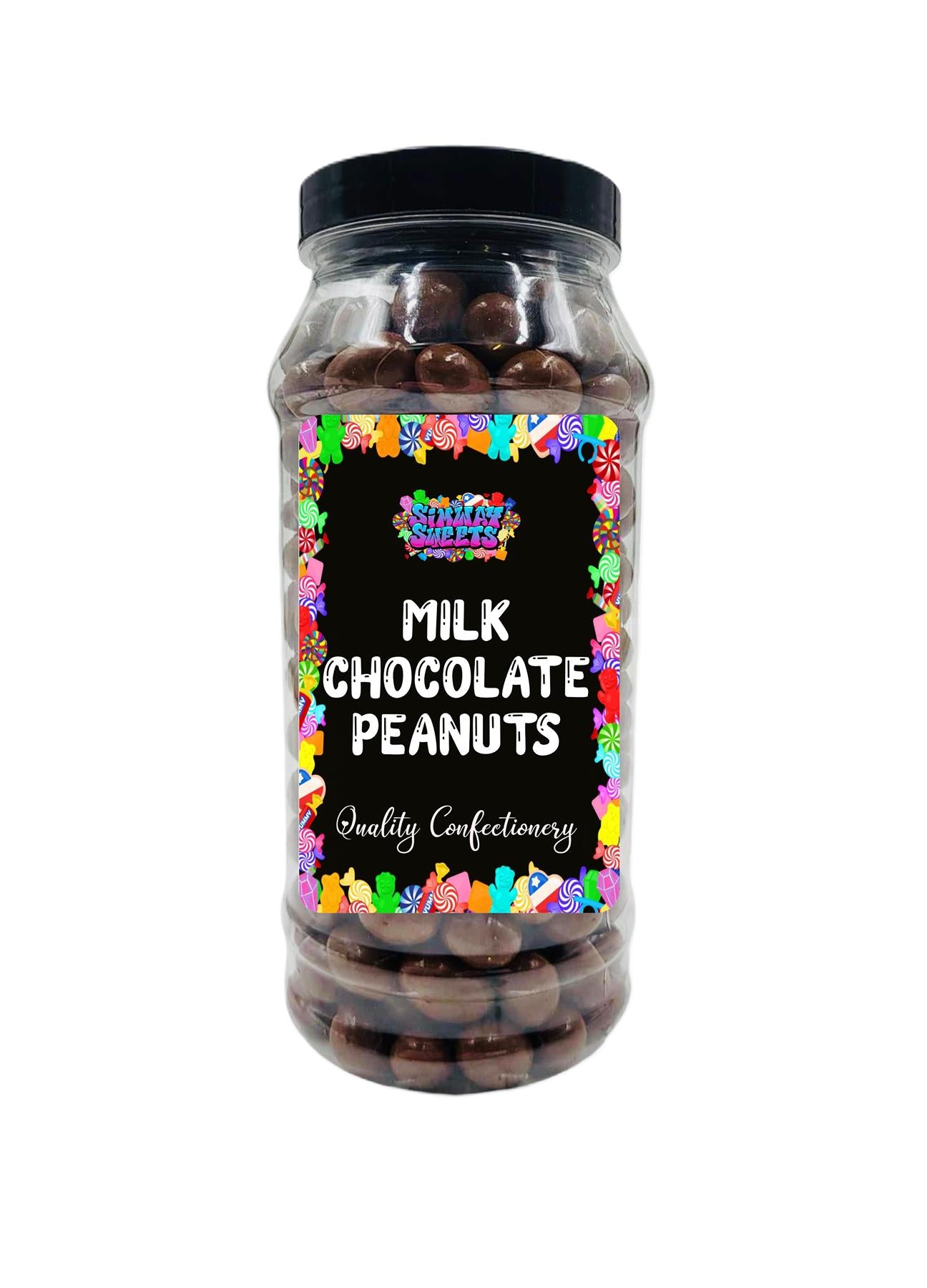 Milk Chocolate Peanuts Choc Peanuts Retro Sweets Gift Jar - 685g