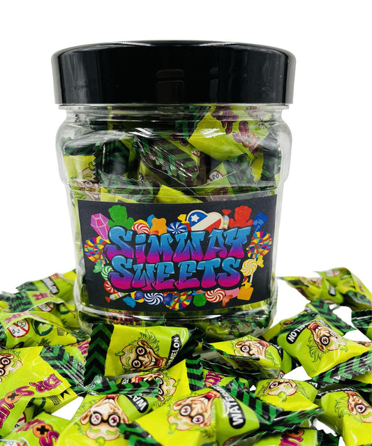 Simway Sweets Jar 385g - Dr Sour Watermelon Blasts - Individually Wrapped Sweets - Approximately 80 Pieces
