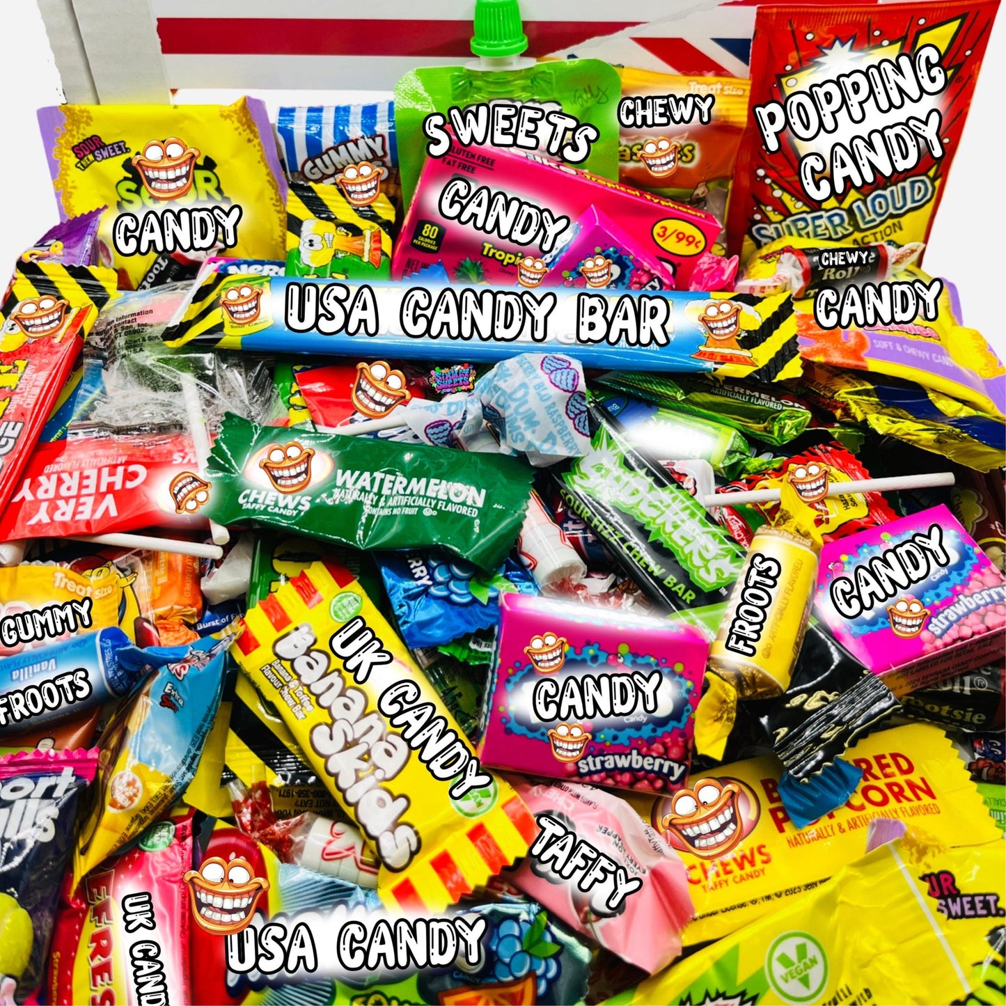 100 Piece American & British Retro Candy Mix