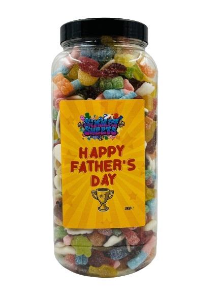 Simway Sweets Father's Day Gift Huge Mega 3KG Sweet Jar - Pick Your Mix!