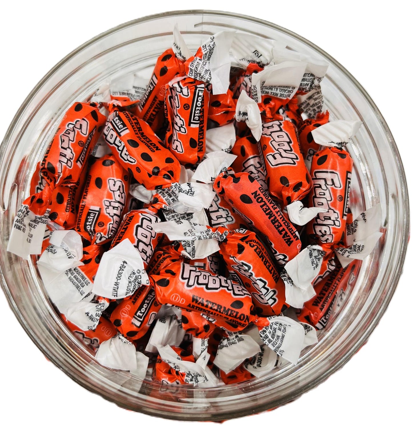 Simway Sweets Jar 680g - Tootsie Frooties Watermelon Flavour - Individually Wrapped American Sweets - Approximately 180 Pieces