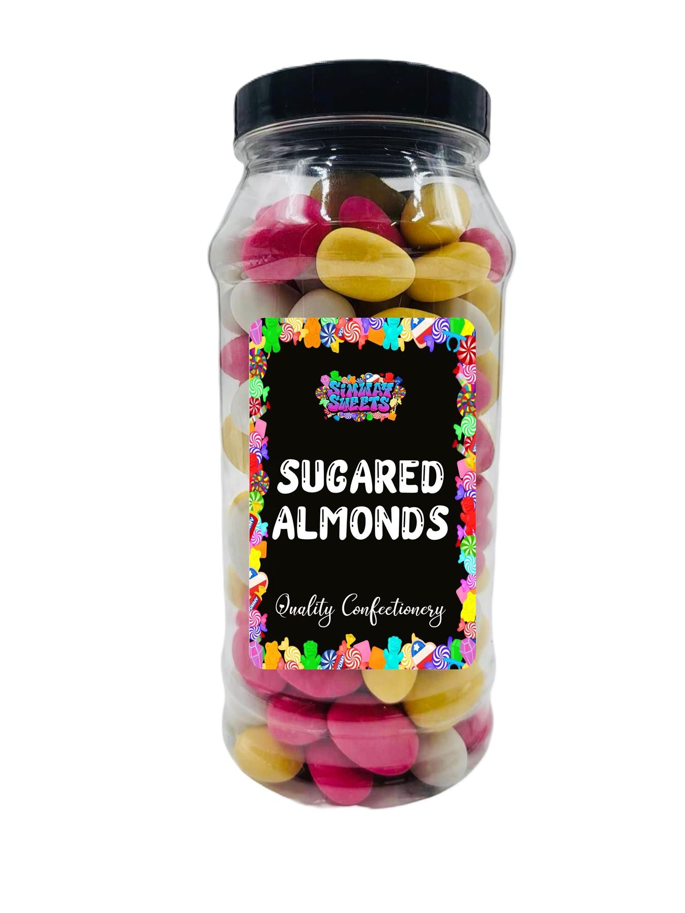 Sugared Almond Sweets Retro Sweets Gift Jar - 735g