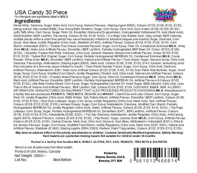 30 American Sweets Brought To You By Simway Sweets