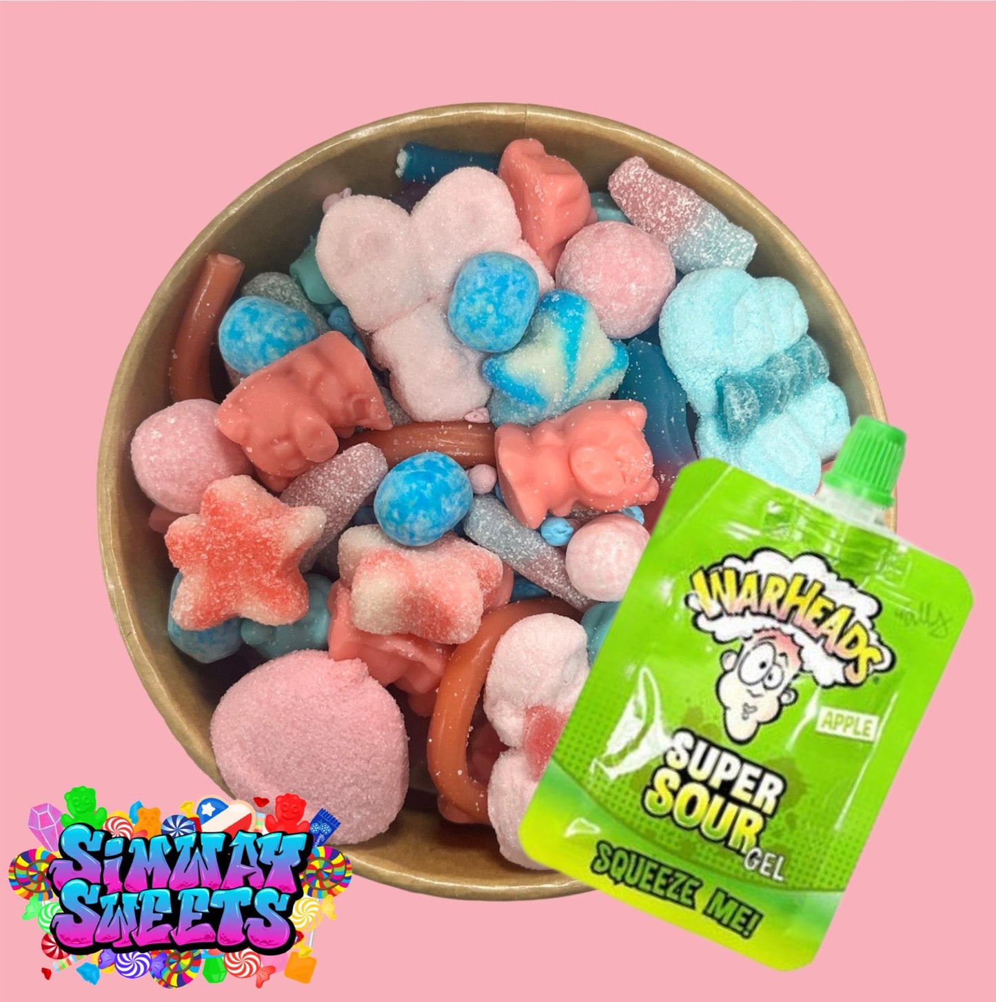 Bubblegum Candy Salad - With Gel