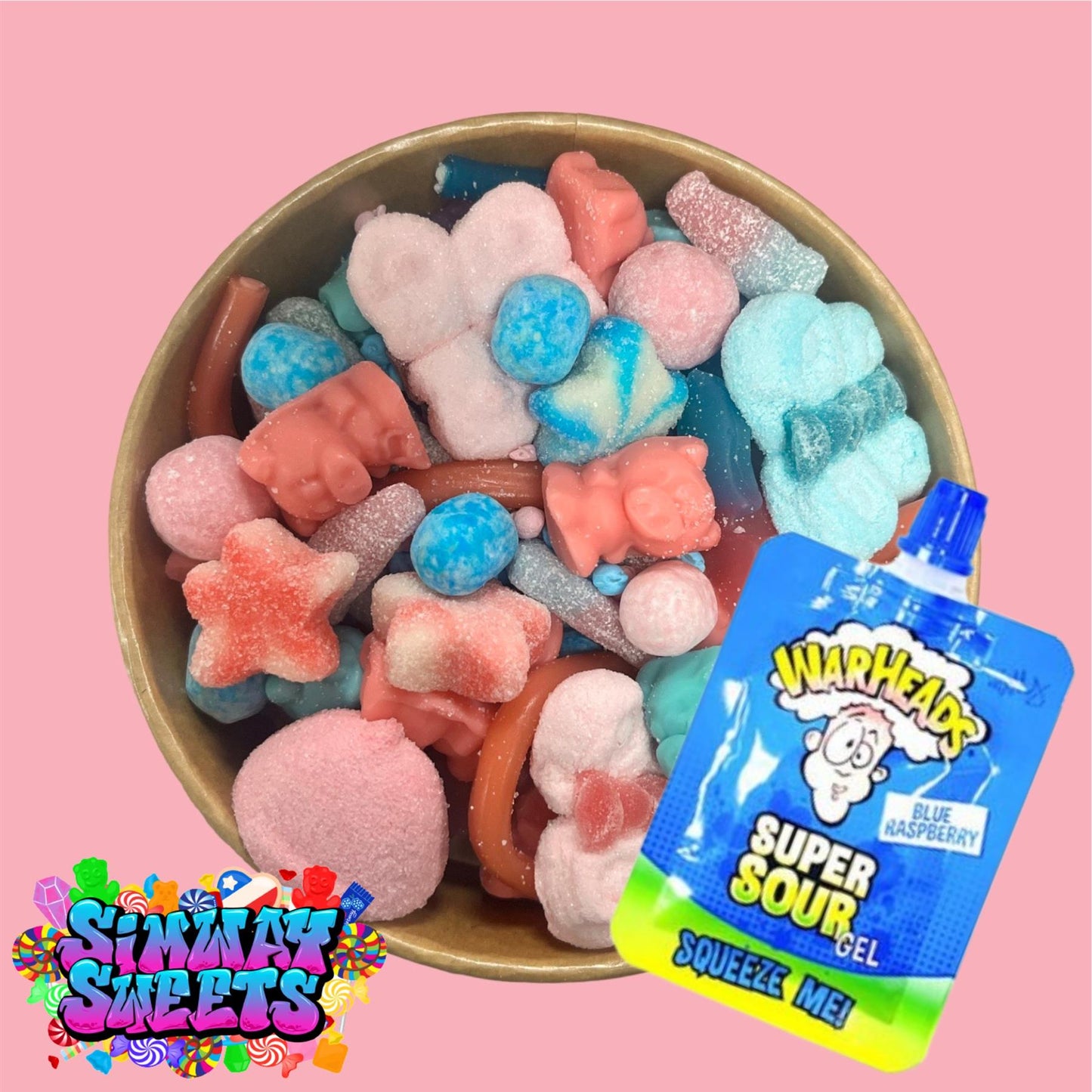 Bubblegum Candy Salad - With Gel