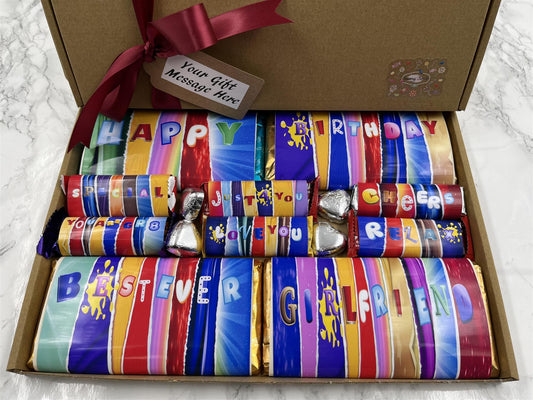 Fun Novelty Birthday Chocolate Wrapper Gift Box - Girlfriend