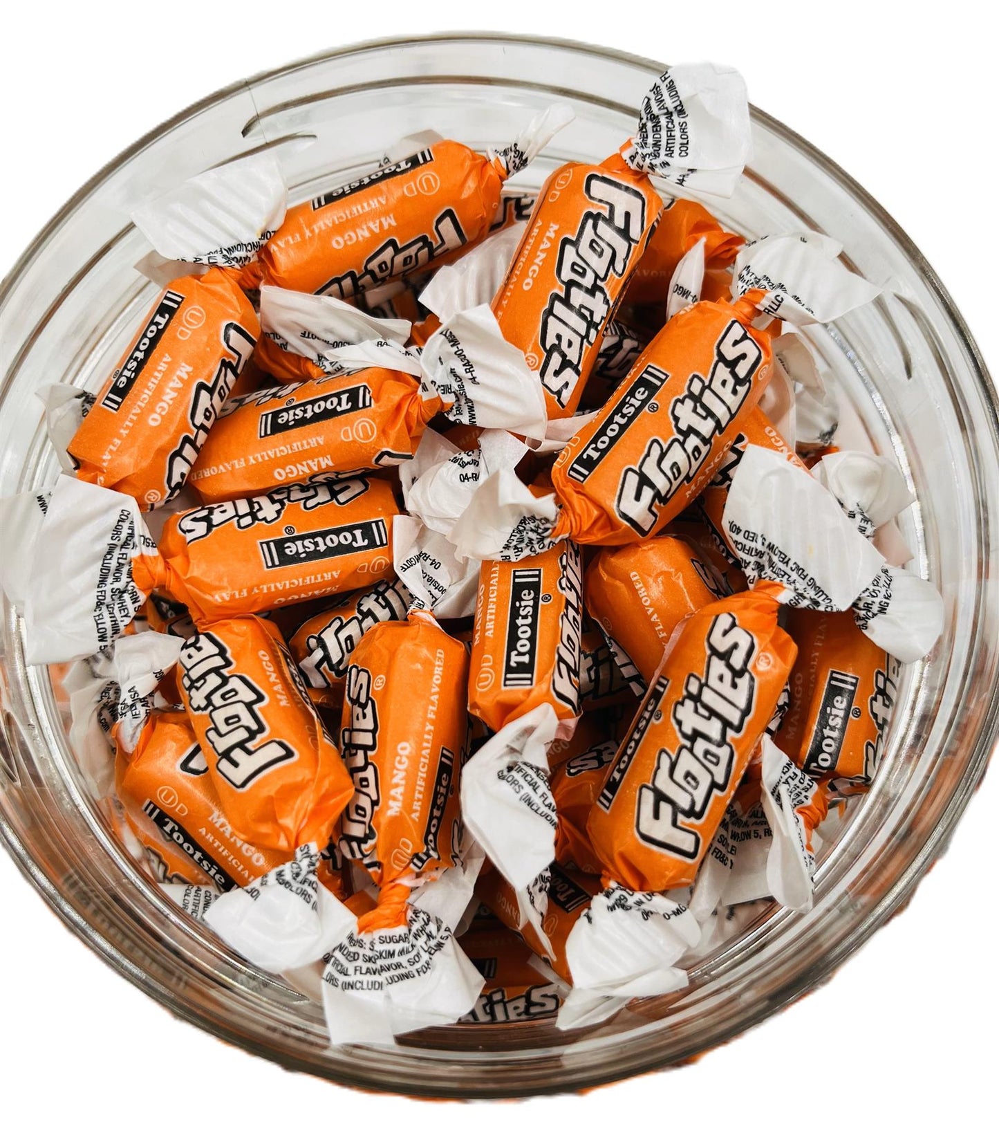 Simway Sweets Jar 680g - Tootsie Frooties Mango Flavour - Individually Wrapped American Sweets - Approximately 180 Pieces