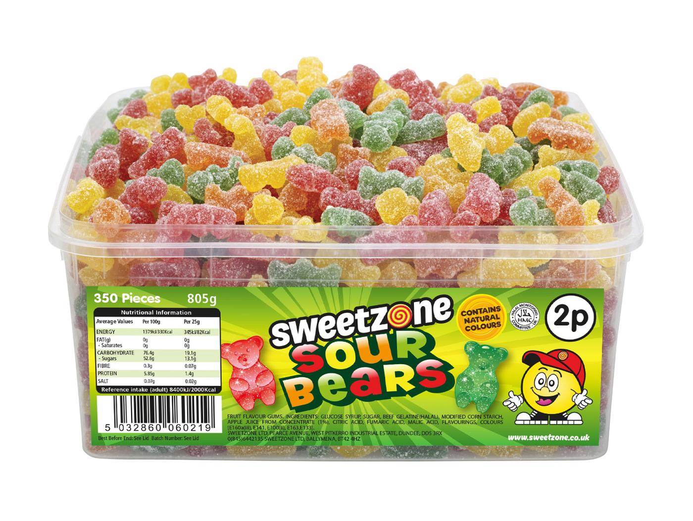 Sour Bears 805g Tub