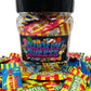 Simway Sweets Jar 615g - Swizzels Mini Bars Mix - Individually Wrapped Sweets - Approximately 56 Pieces