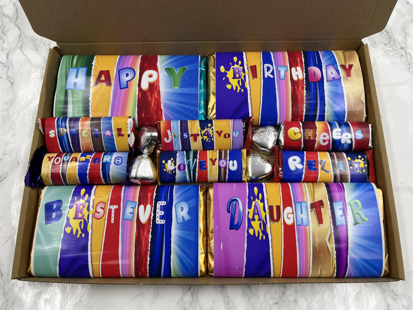 Fun Novelty Birthday Chocolate Wrapper Gift Box - Daughter