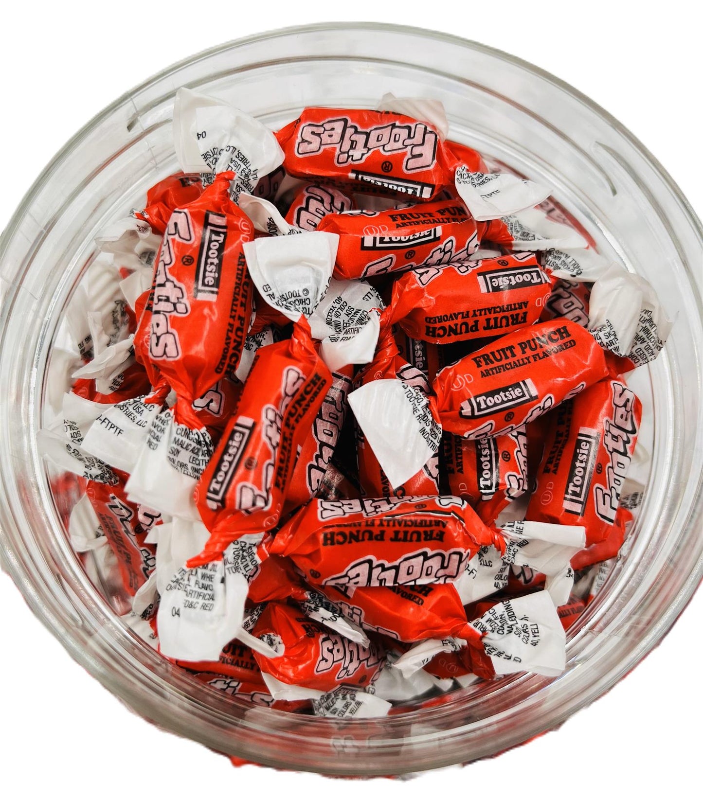 Simway Sweets Jar 680g - Tootsie Frooties Fruit Punch Flavour - Individually Wrapped American Sweets - Approximately 180 Pieces