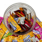 Simway Sweets Jar 535g - Maoam Stripes Mini Bars Mix - Individually Wrapped Sweets - Approximately 60 Pieces