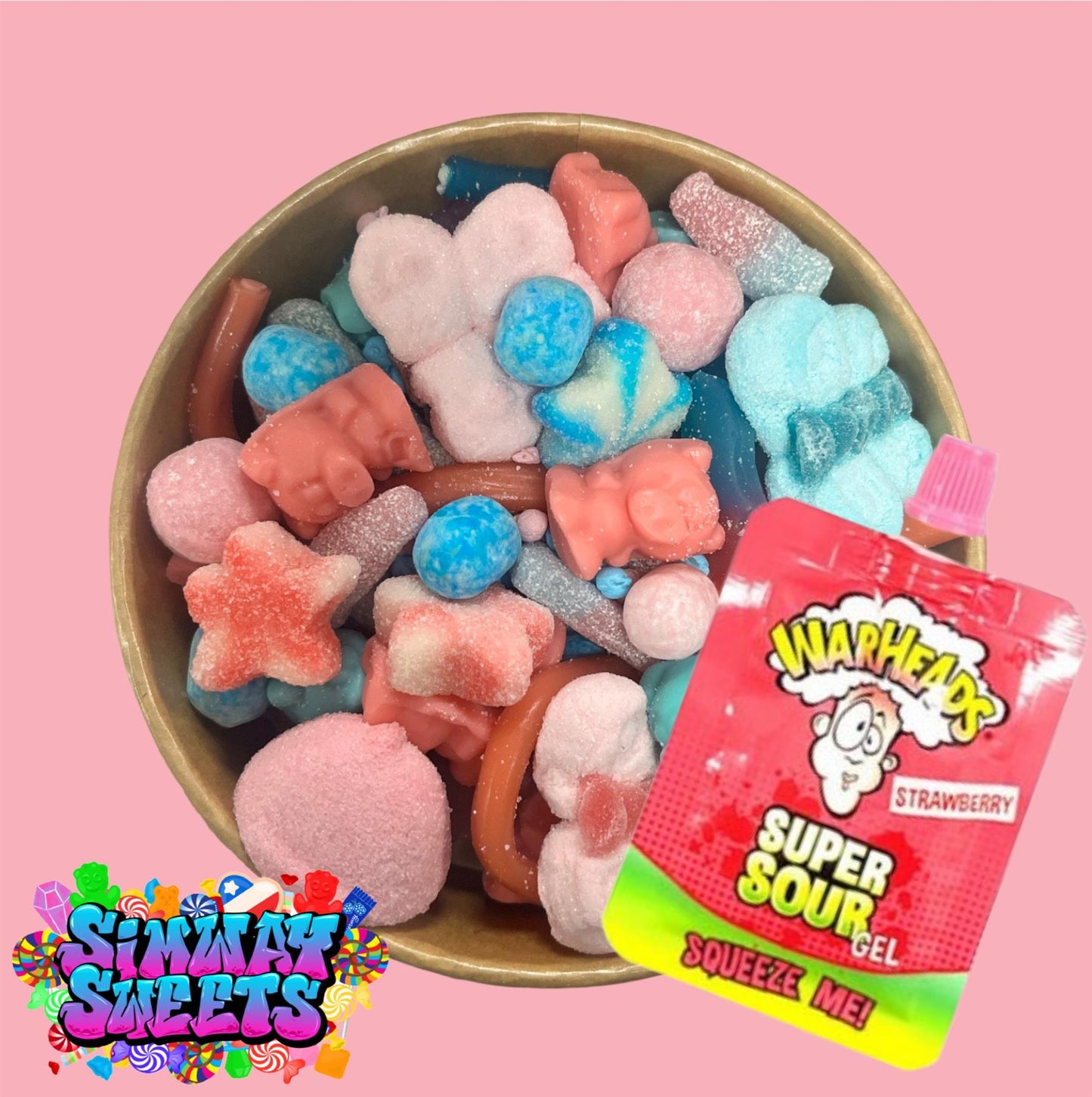 Bubblegum Candy Salad - With Gel
