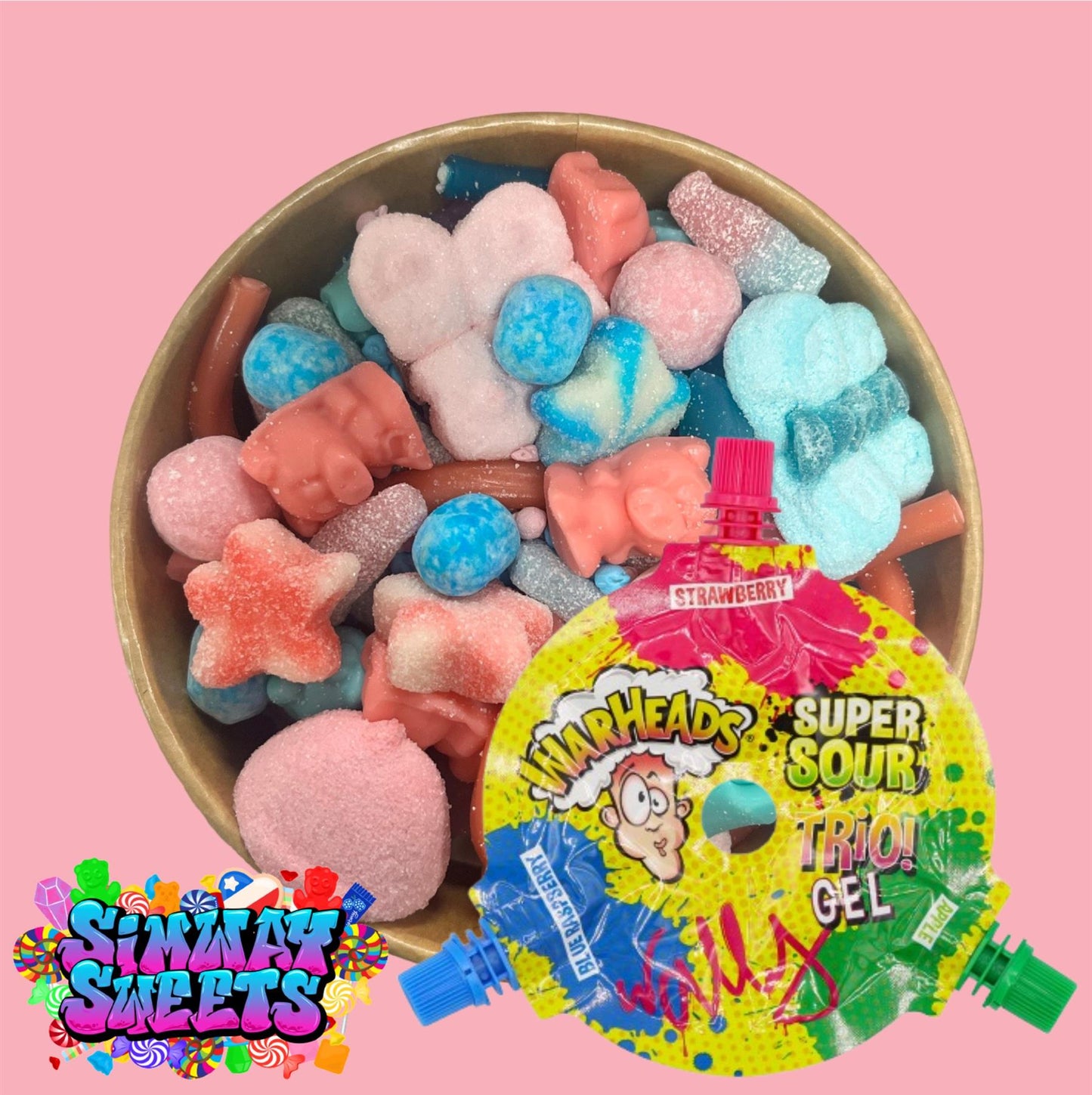 Bubblegum Candy Salad - With Gel