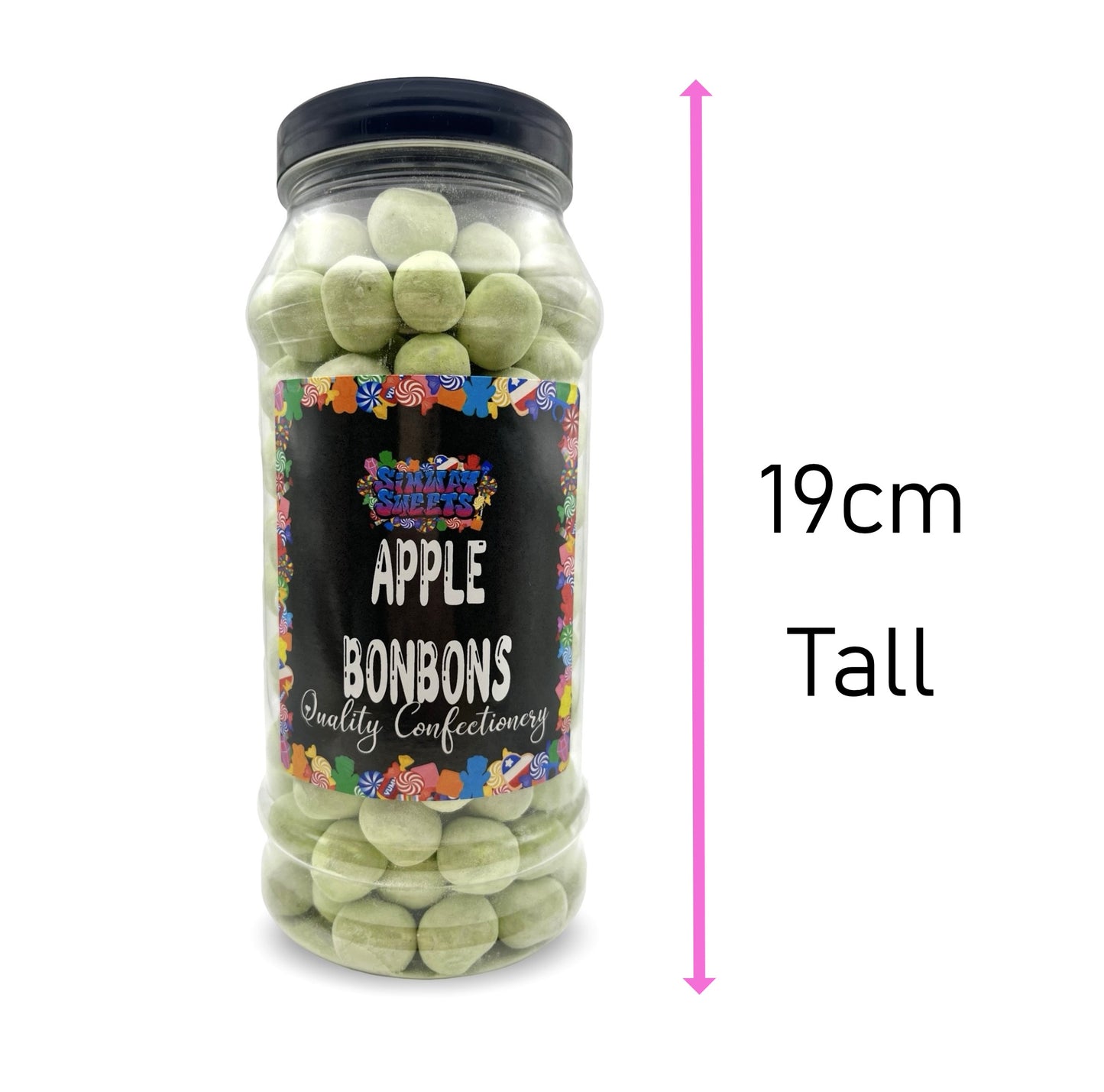 Apple Flavour Bon Bons Retro Sweets Bon Bons Gift Jar - 765g