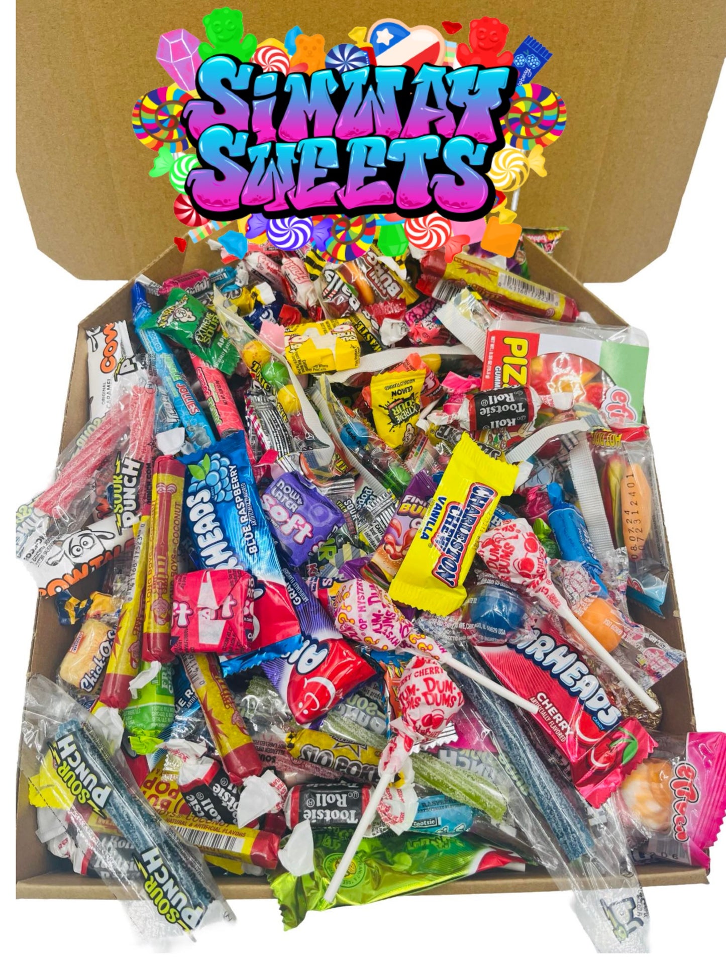 American Sweet Box Candy Hamper 200 Piece Large Gift