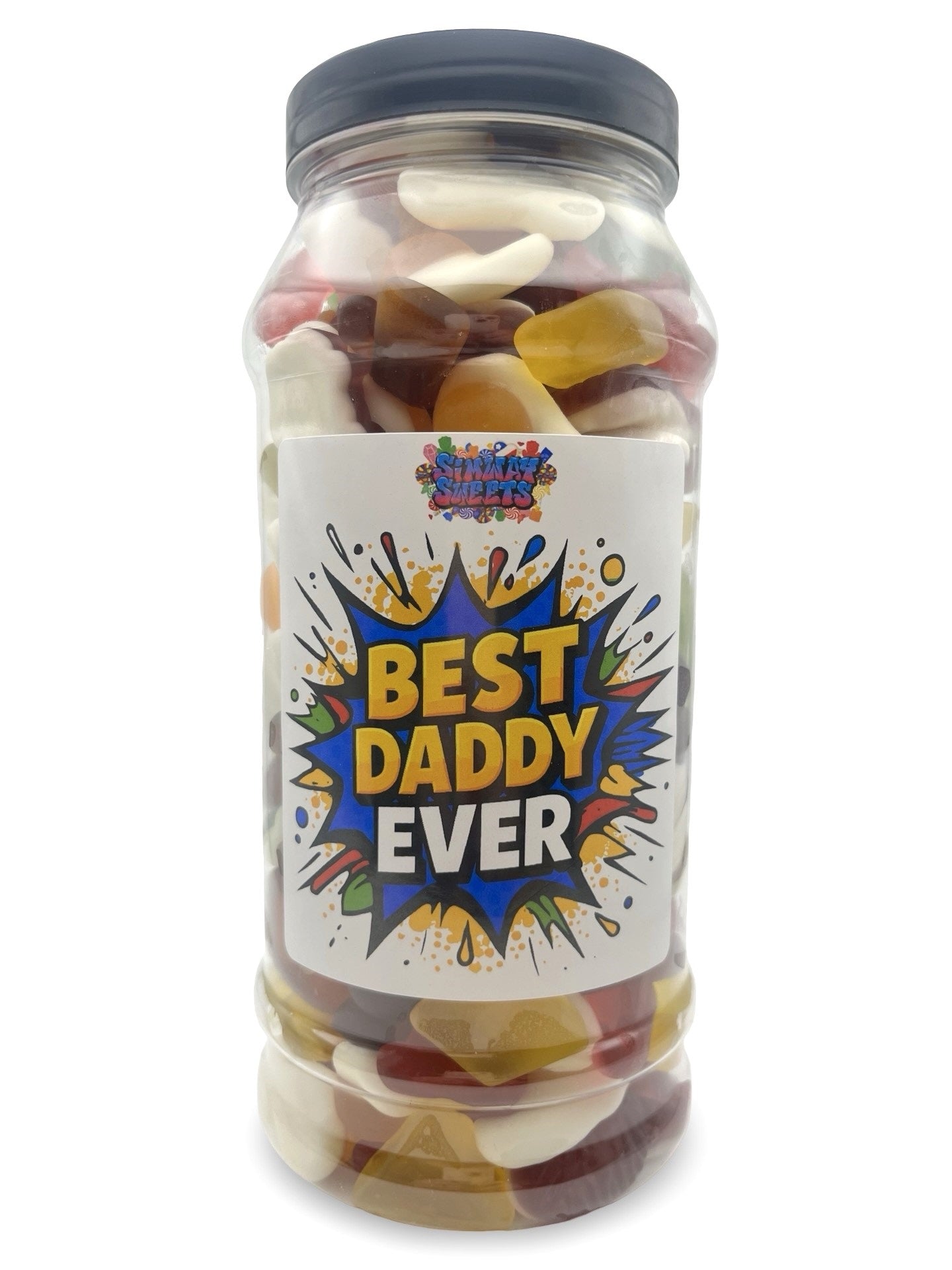 Father's Day Sweet Jar CHOOSE YOUR DESIGN full of Jelly Pick n Mix - 840g