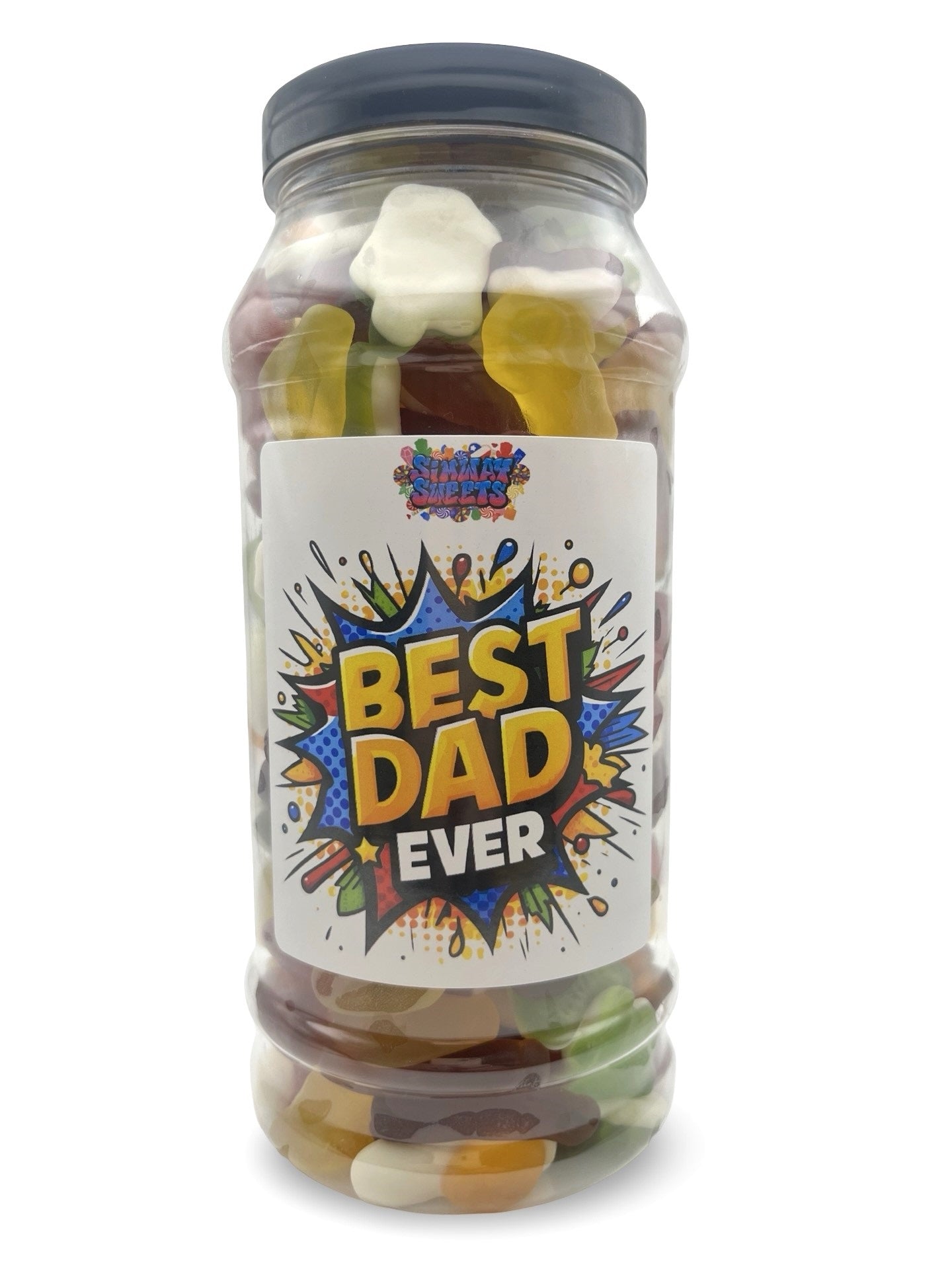 Father's Day Sweet Jar CHOOSE YOUR DESIGN full of Jelly Pick n Mix - 840g