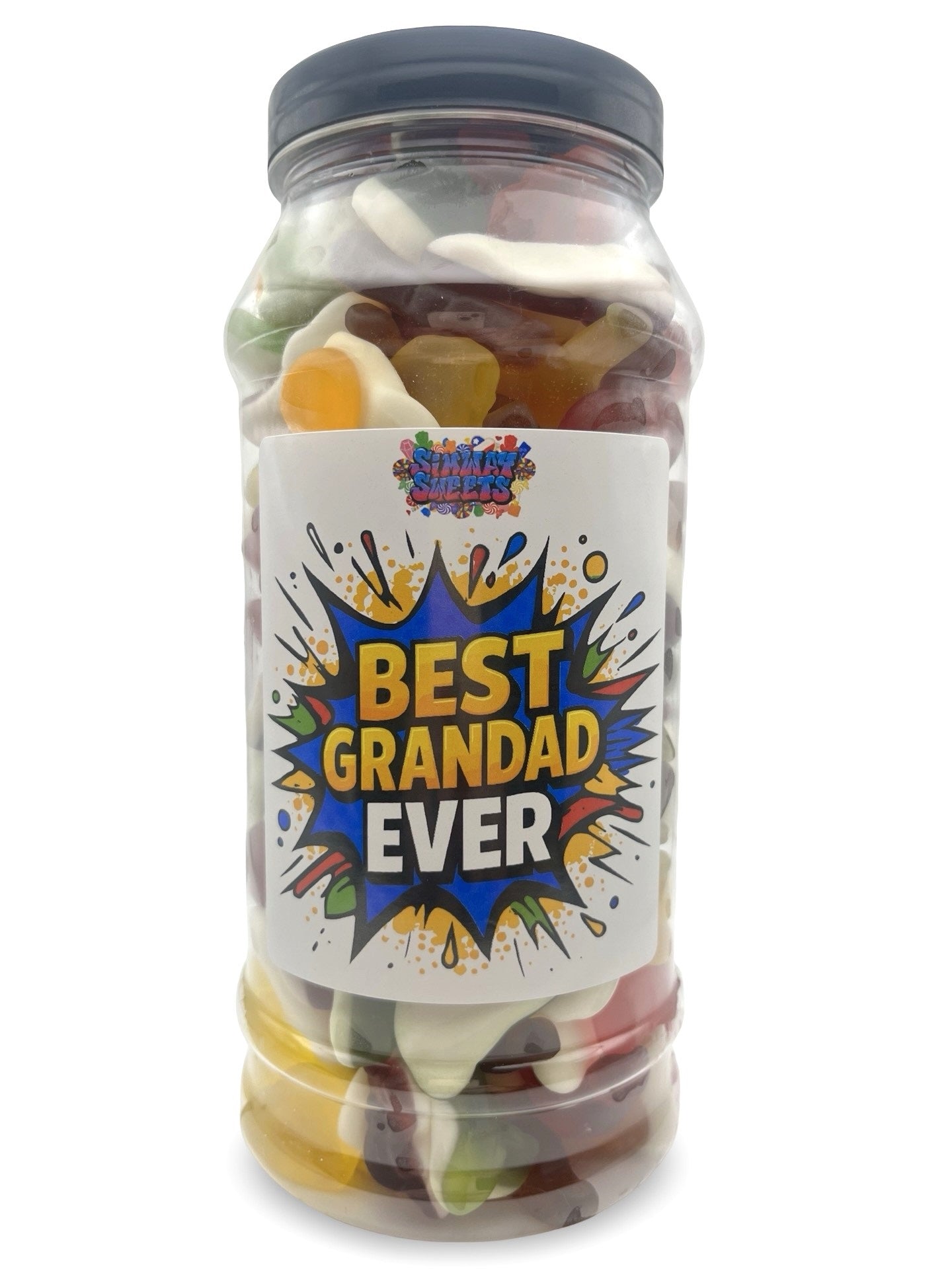 Father's Day Sweet Jar CHOOSE YOUR DESIGN full of Jelly Pick n Mix - 840g