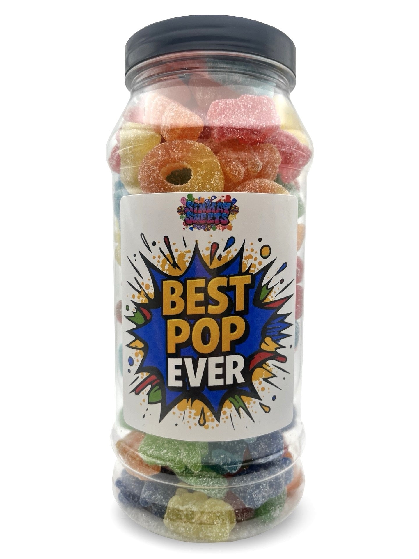 Father's Day Sweet Jar CHOOSE YOUR DESIGN full of Fizzy Pick n Mix - 660g