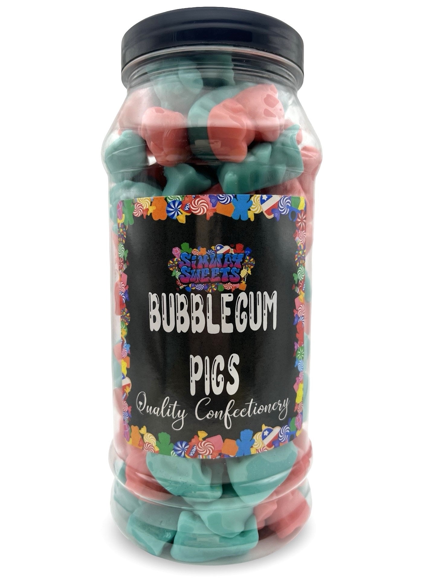 Bubblegum Pigs Sweet Gift Jar - 800g