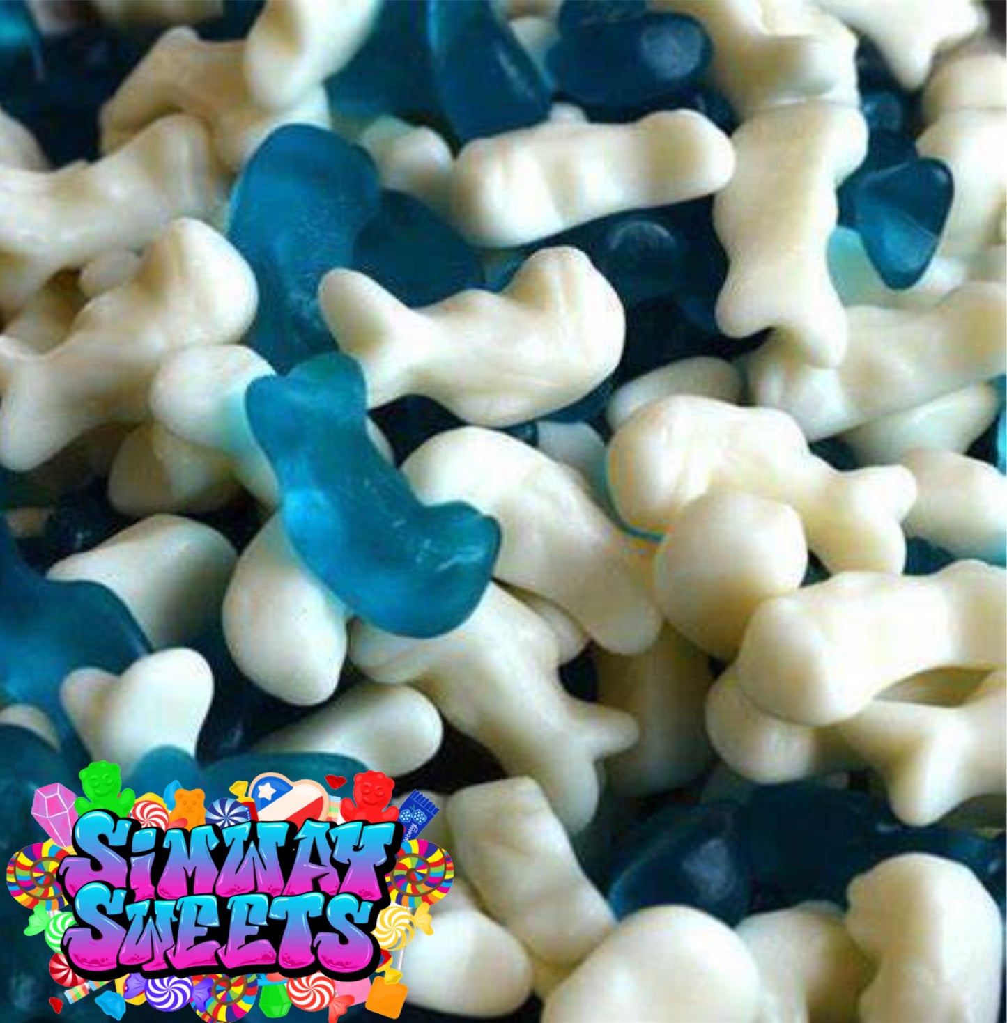 Baby Dolphins Jelly Gummy Retro Sweets Gift Jar - 800g