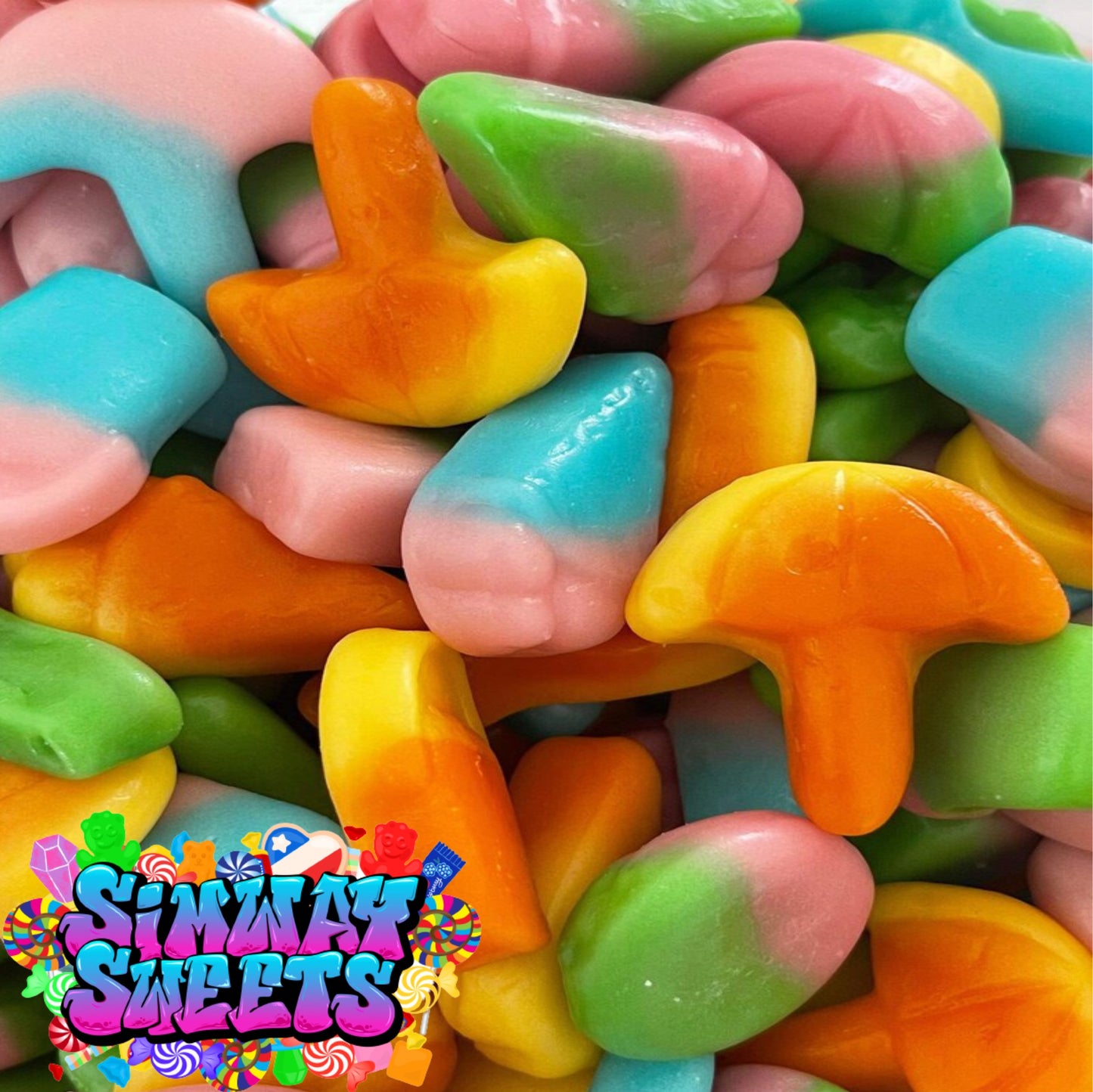 Beach Mix Jelly Gummy Retro Sweets Gift Jar - 700g