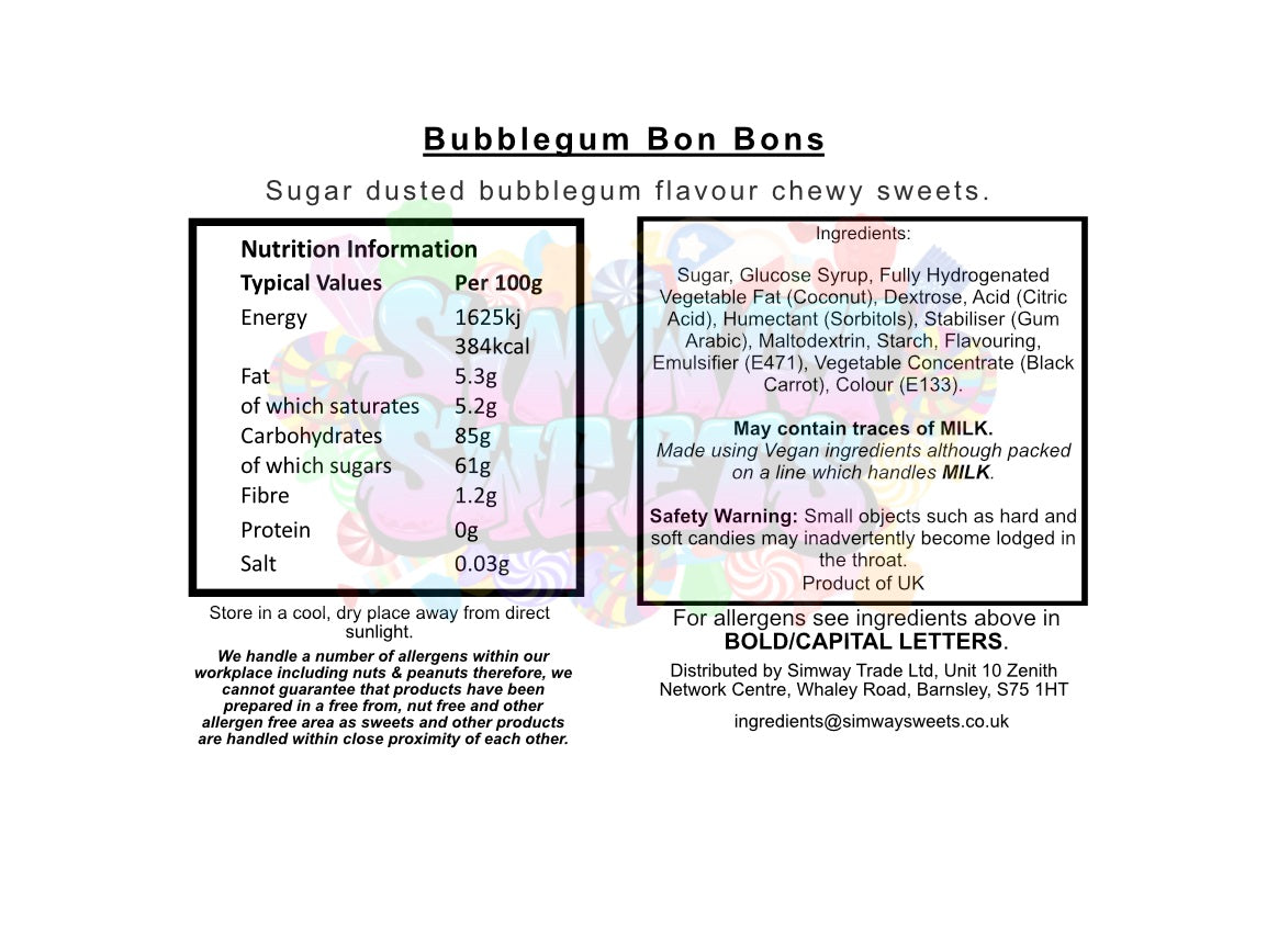 Bon Bons - Bubblegum Flavour