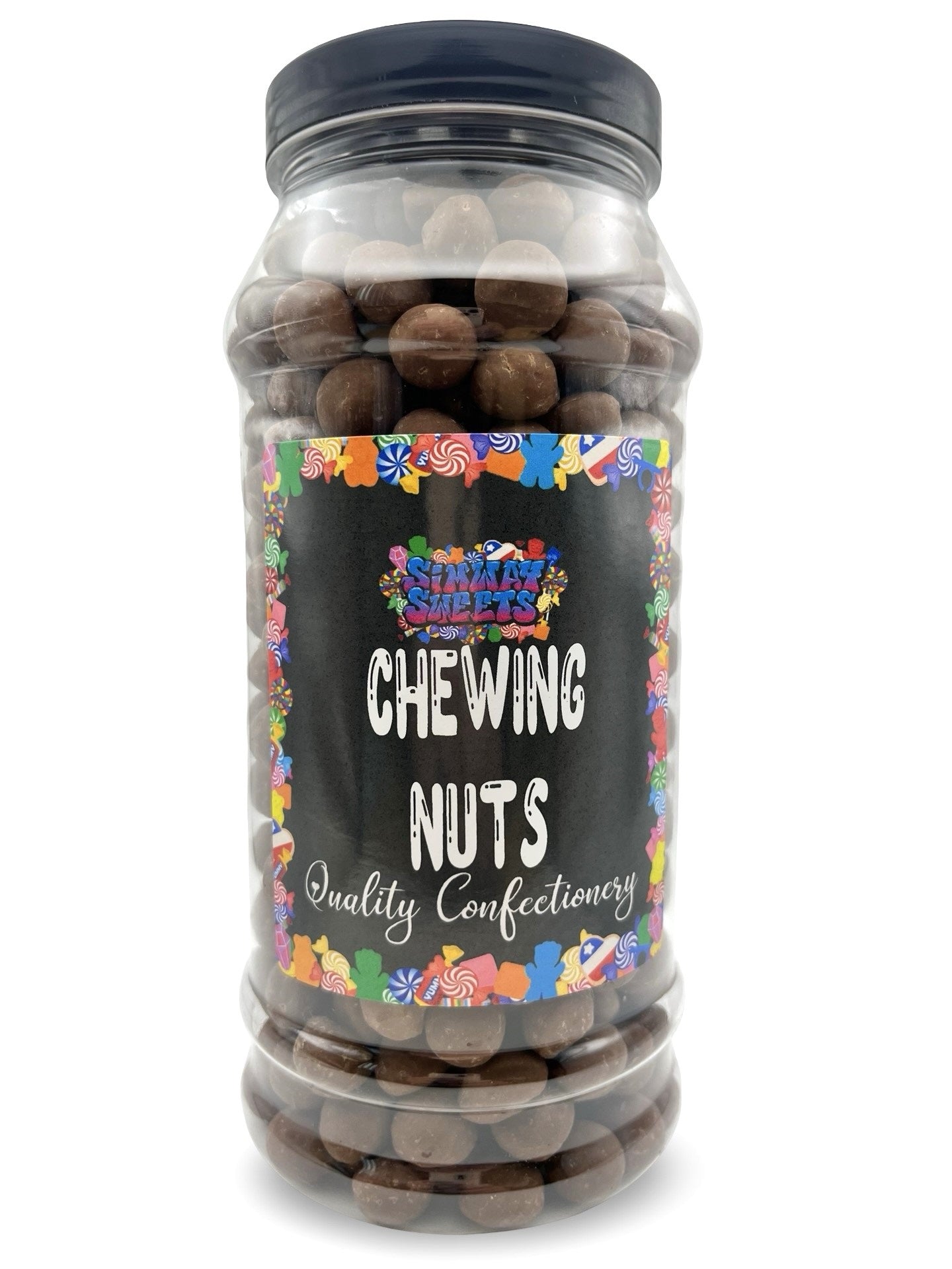 Chewing Nuts Retro Sweets Gift Jar Chewy Chocolate Toffee Pieces - 750g