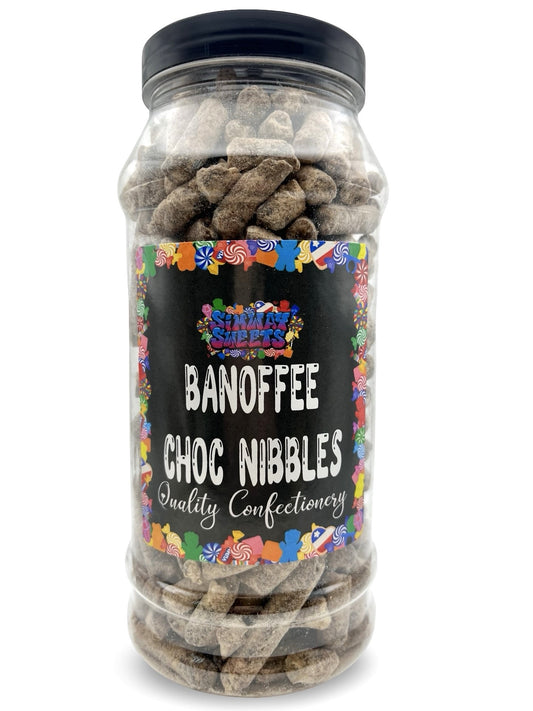 Banoffee Choc Nibbles Retro Sweets Gift Jar - 590g