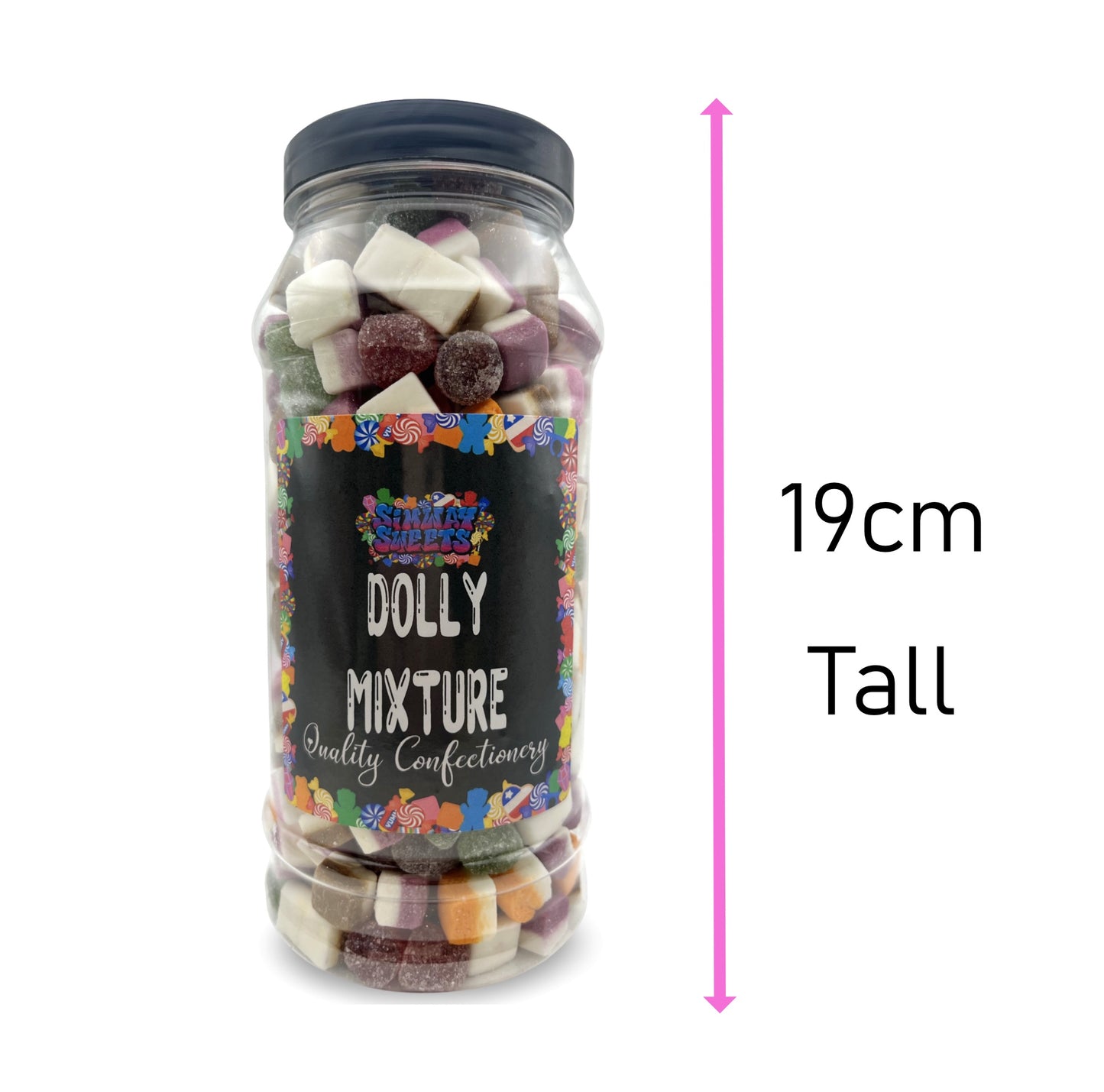 Dolly Mixtures Retro Sweets Gift Jar - 725g