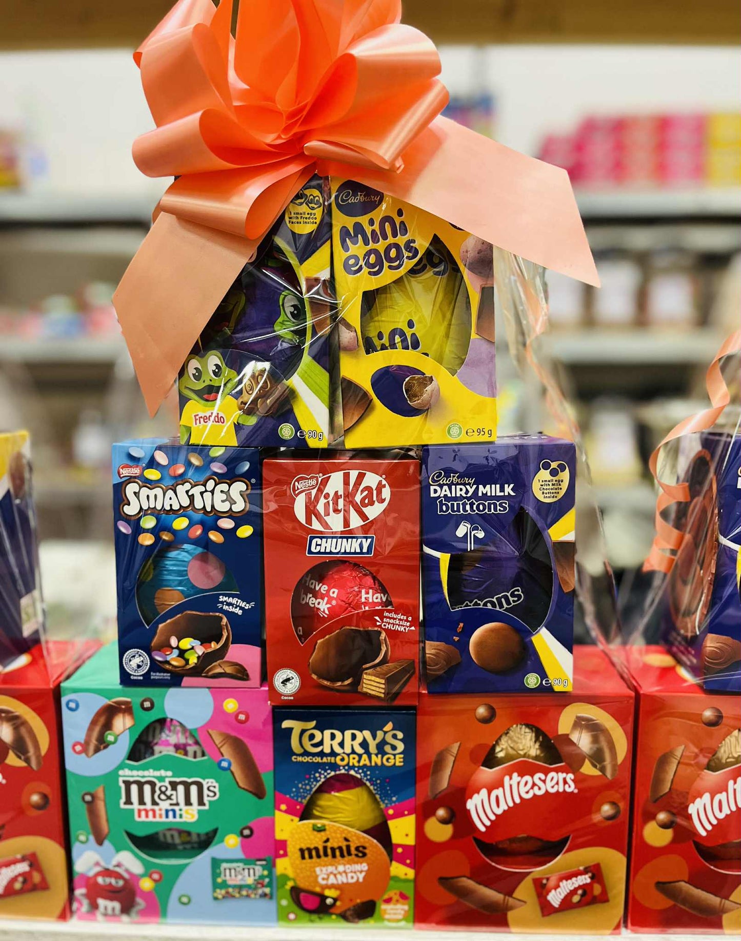 Easter Egg Hamper. Chocolate Eggs Tower Stacks - Choose how many!