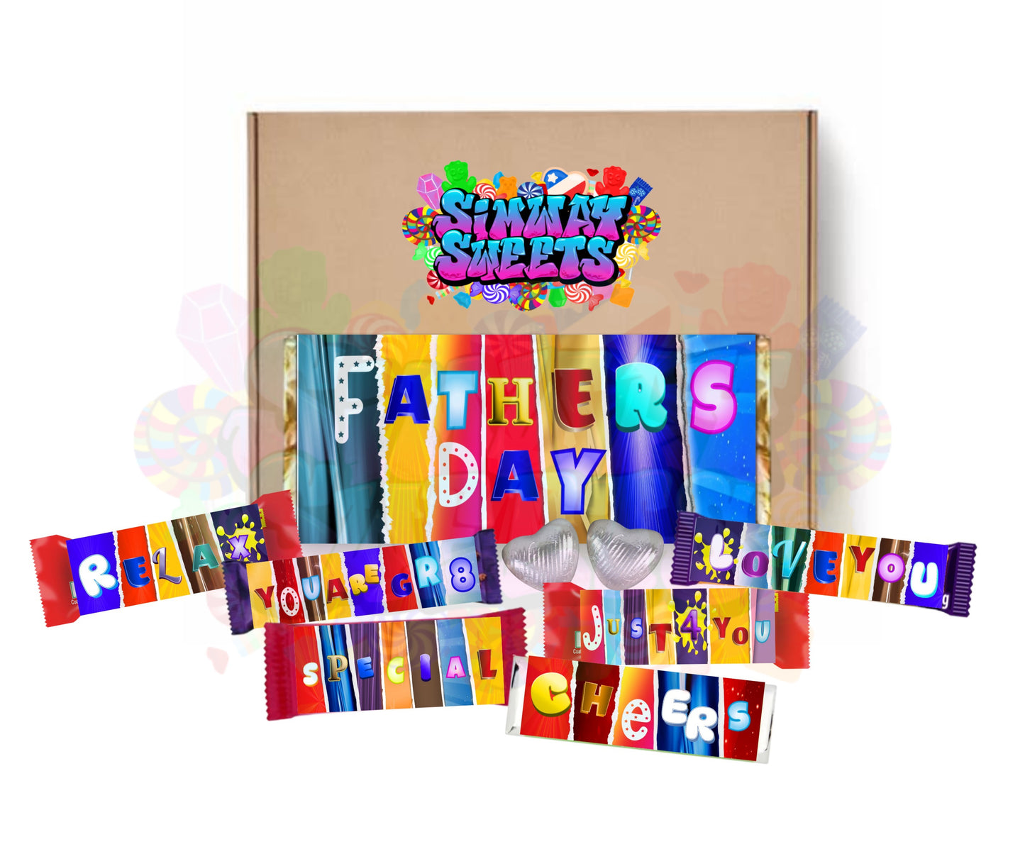 Fun Fathers Day Novelty Chocolate Wrapper Gift Box - Fathers Day