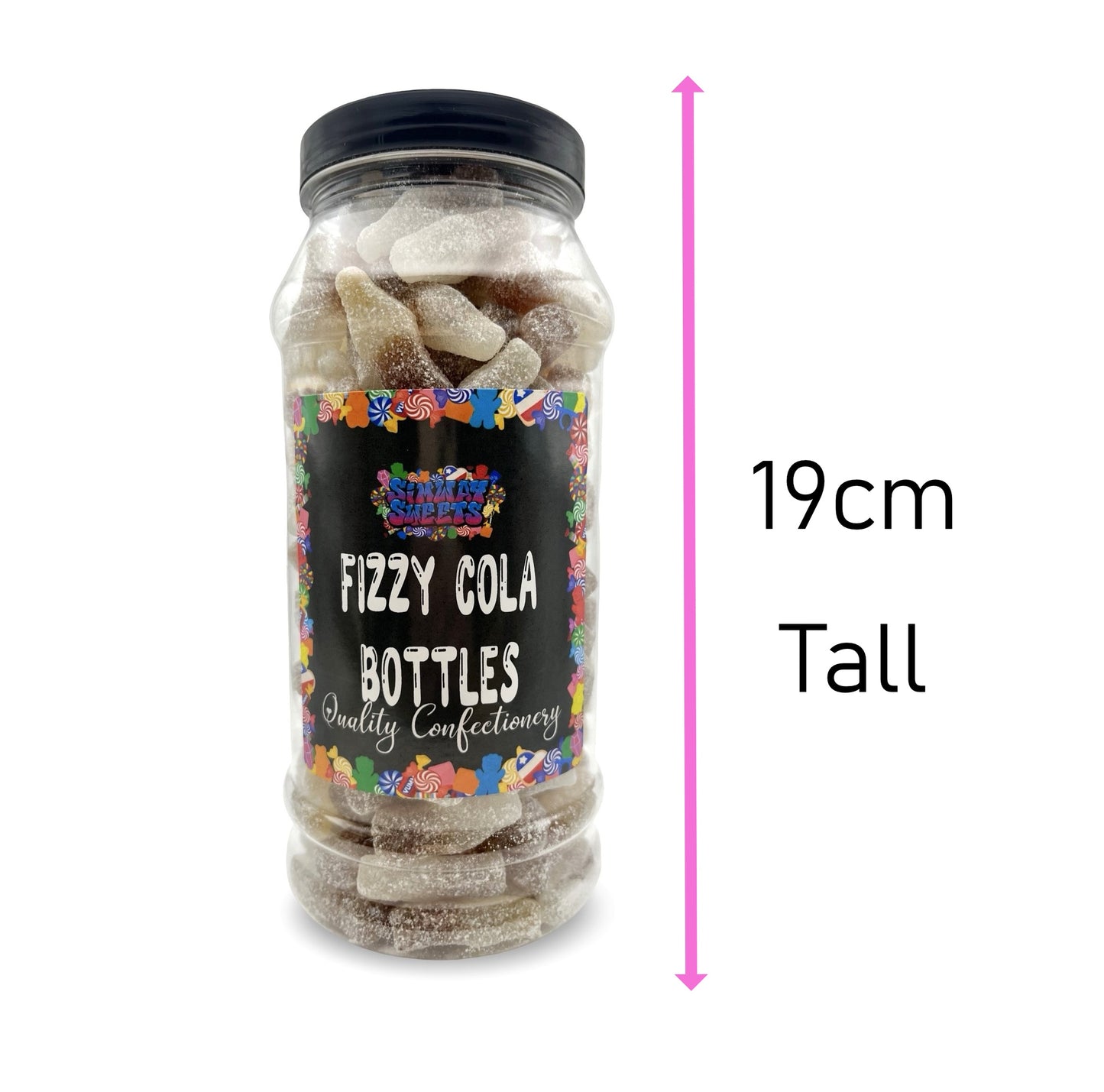 Fizzy Cola Bottles Retro Sweets Gift Jar - 700g