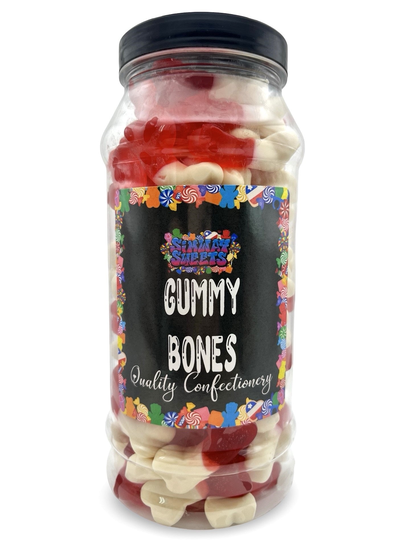 Gummy Bones Retro Sweets Gift Jar - 800g