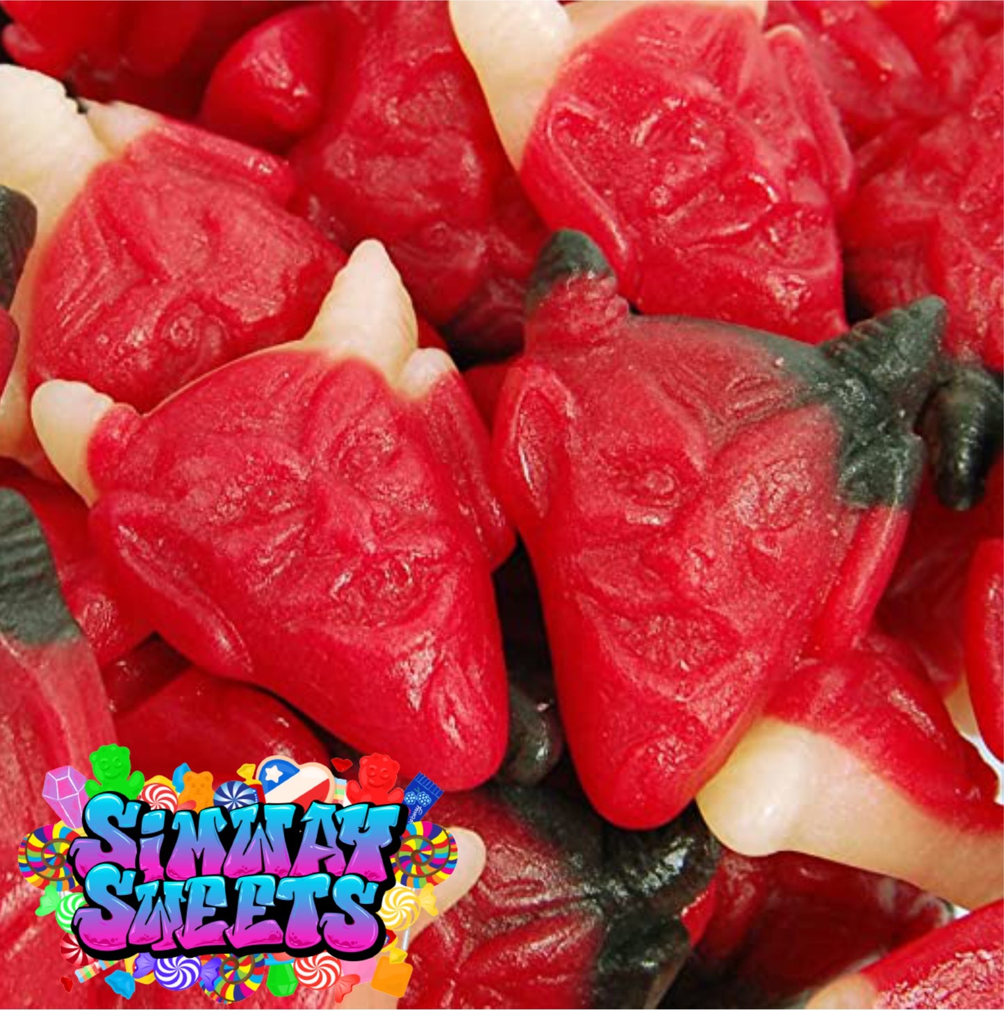 Red Devil Jelly Sweets Gummy Retro Sweets Gift Jar - 635g