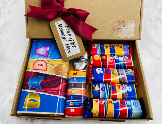 Fun Fathers Day Novelty Chocolate Wrapper Gift Box - Dada