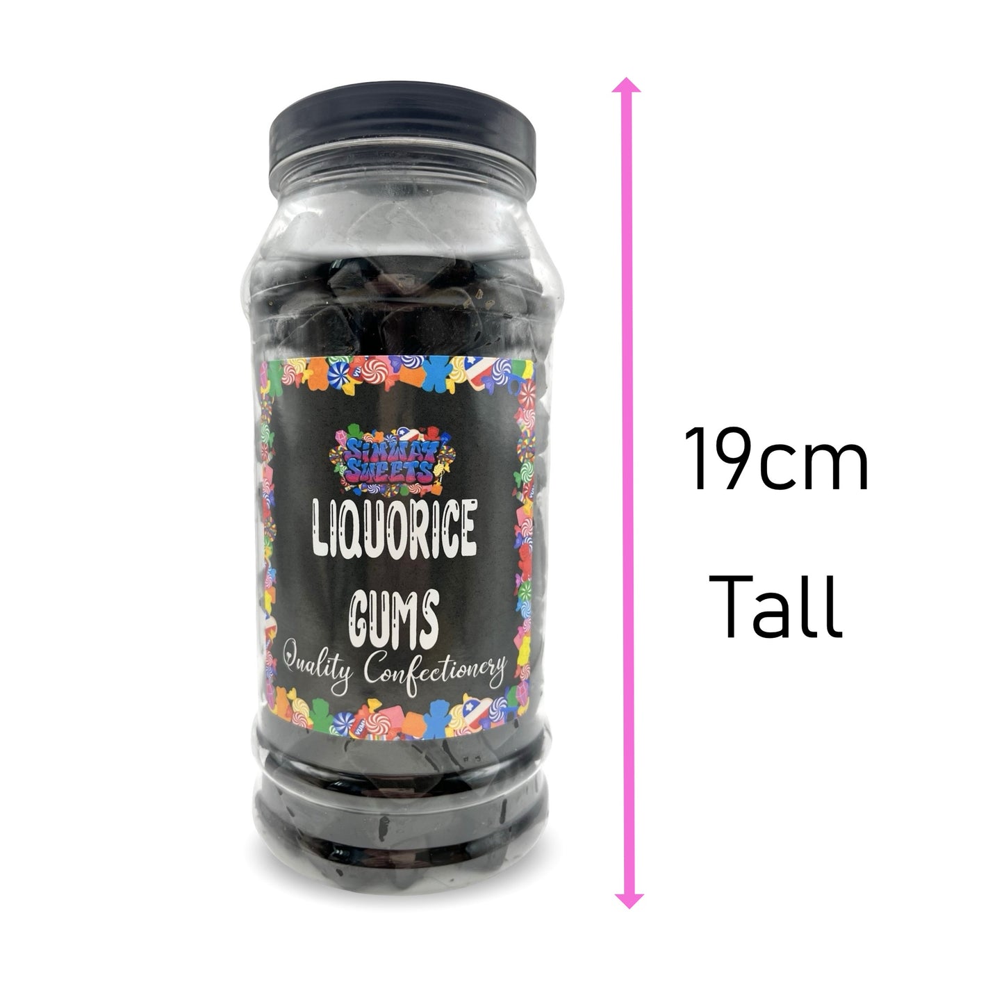 Traditional Lion Liquorice Gums Retro Sweets Gift Jar - 770g