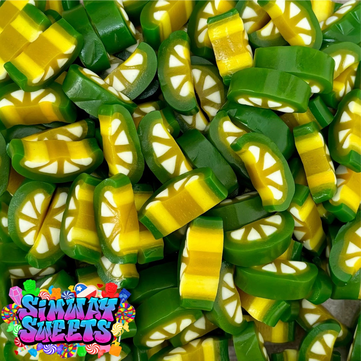 Lemon & Lime Slices Retro Gummy Sweets Gift Jar - 705g