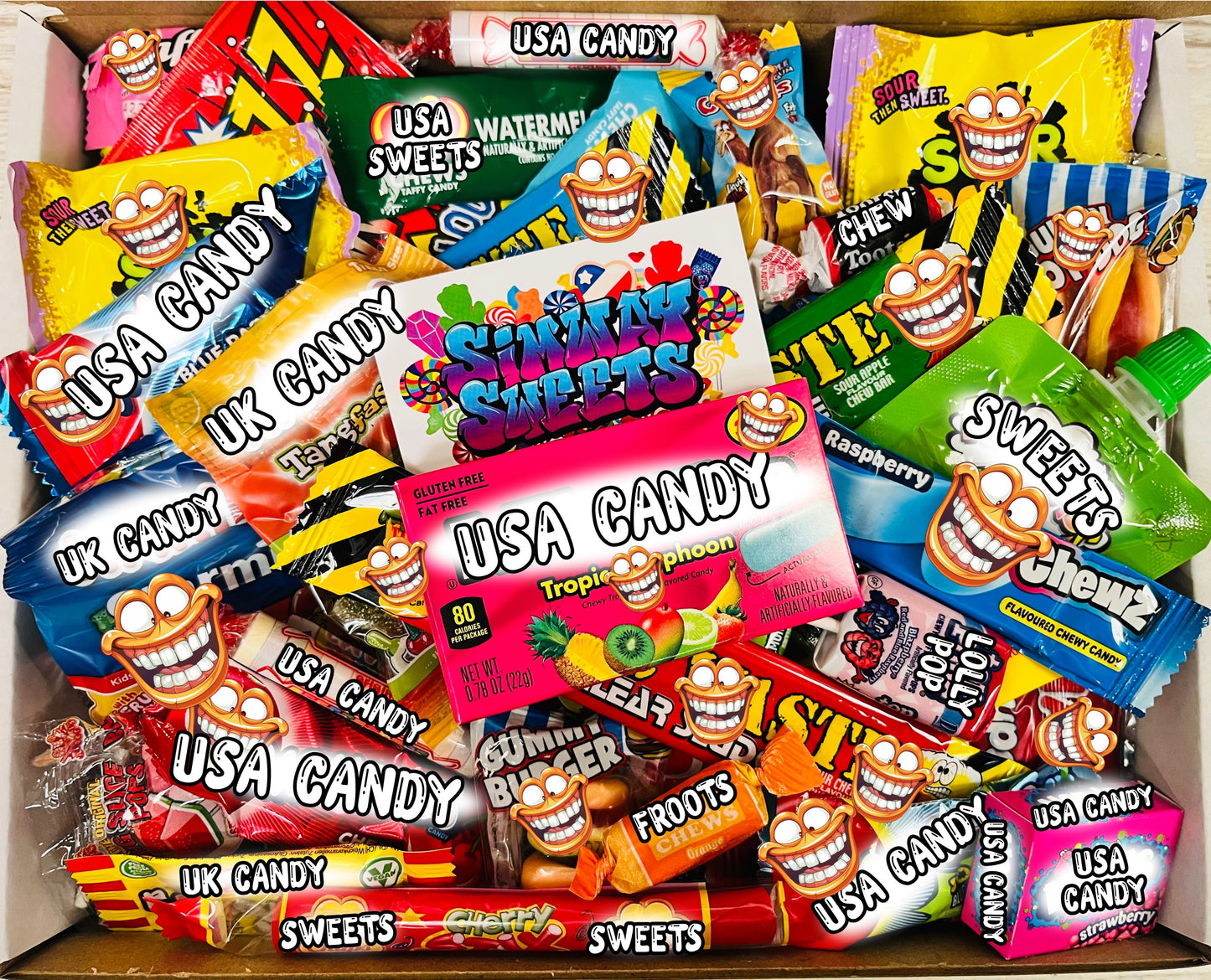 100 Piece American & British Retro Candy Mix
