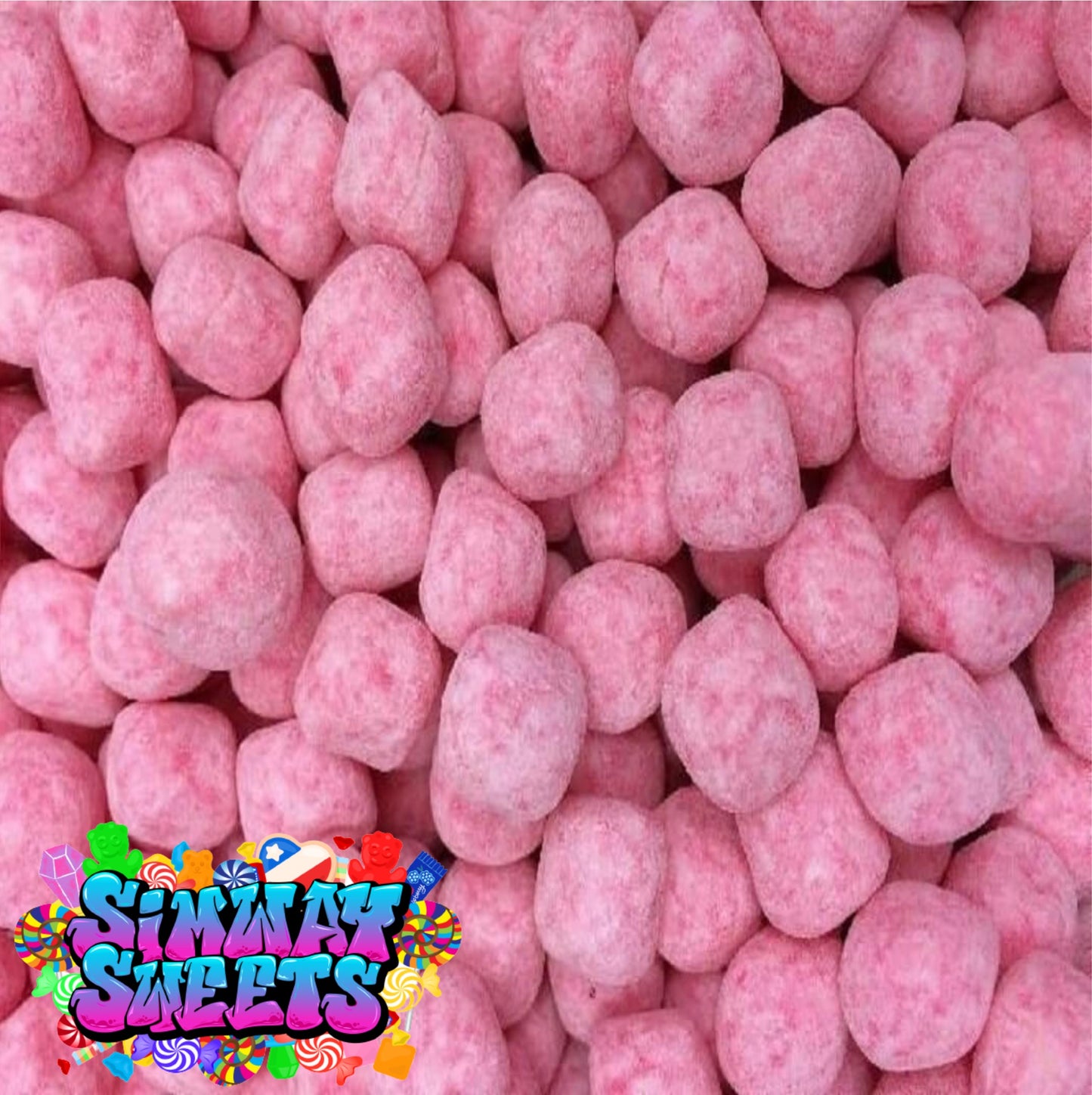 Strawberry Flavour Bon Bons Retro Sweets Bon Bons Gift Jar - 750g