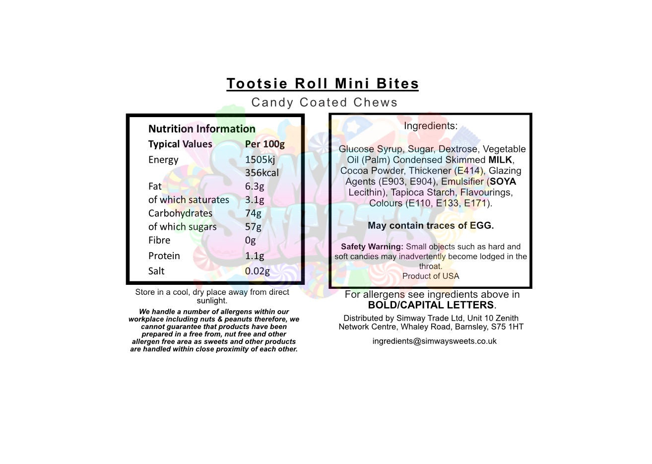 Tootsie Roll Mini Bites Theatre Box 99g