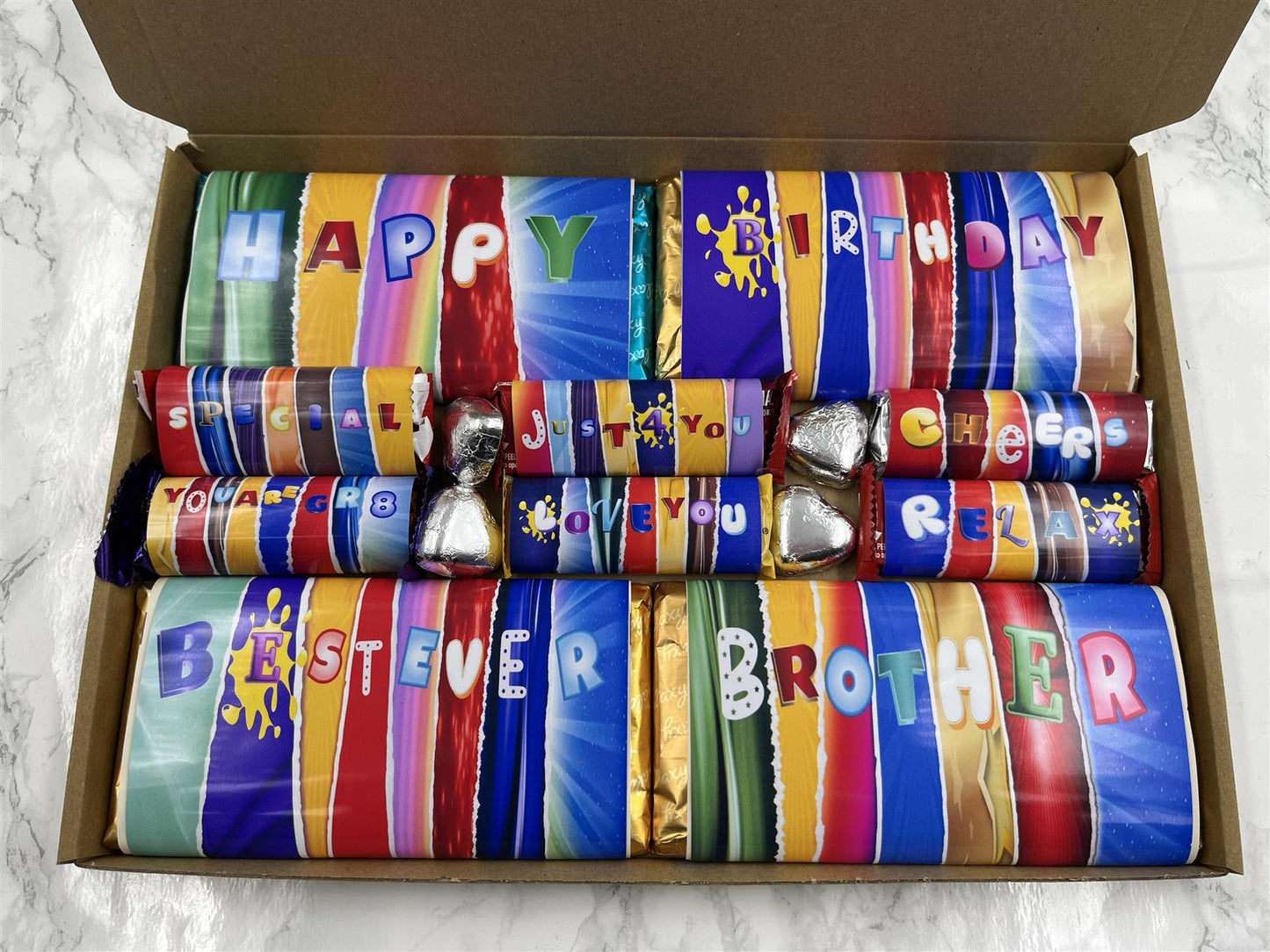 Fun Novelty Birthday Chocolate Wrapper Gift Box - Brother