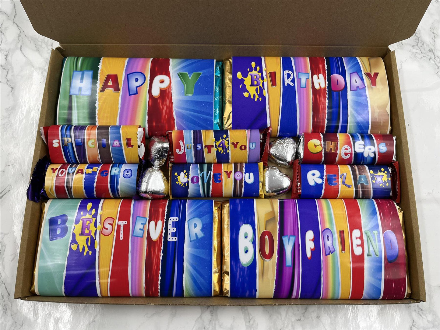 Fun Novelty Birthday Chocolate Wrapper Gift Box - Boyfriend