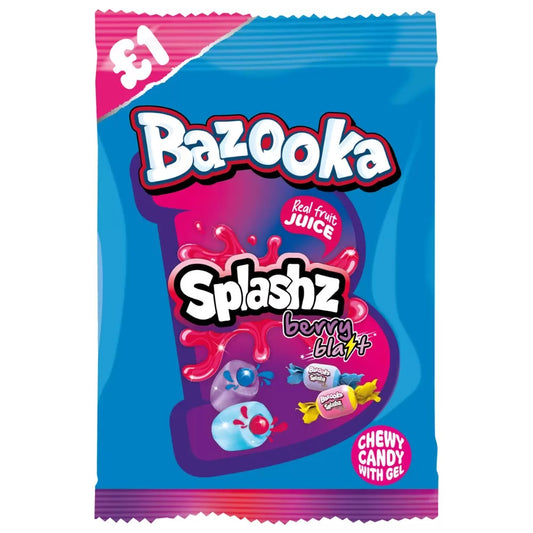 Bazooka Splashz Berry Blast Bag 120g
