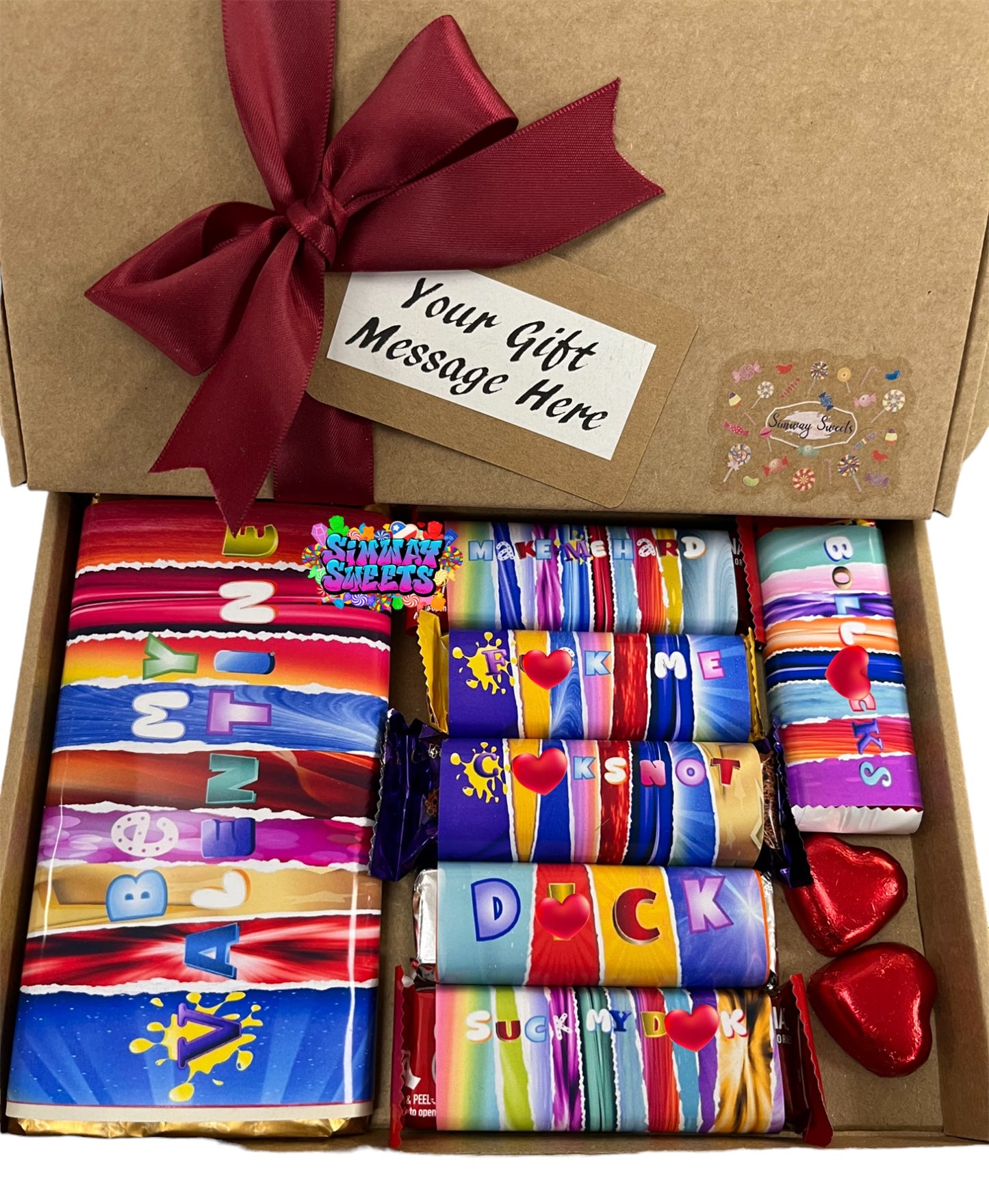 Valentines Gift For Him Rude Novelty Adult Chocolate Box