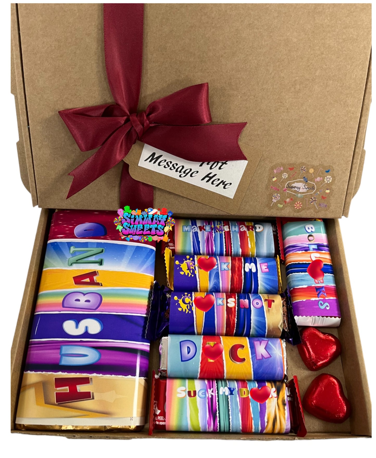 Valentines Gift For Him Rude Novelty Adult Chocolate Box