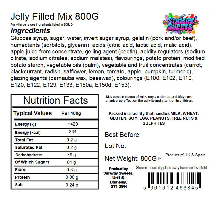 Jelly Filled Pick & Mix - Sweet Treats with Whales, Pizzas, Frogs, Bears & More!