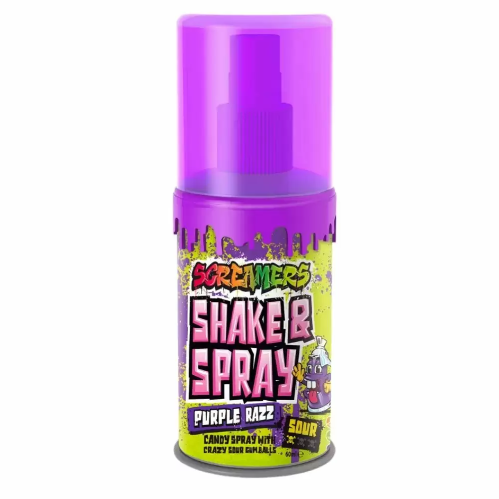 Zed Candy Screamers Purple Raspberry Shake & Spray 60ml