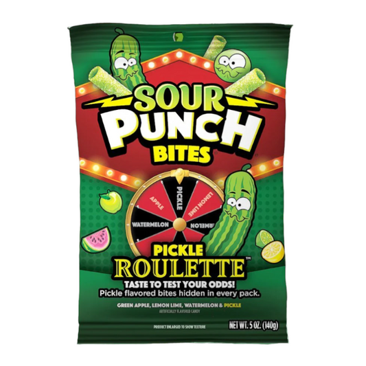 Sour Punch Bites Pickle Roulette - 140g